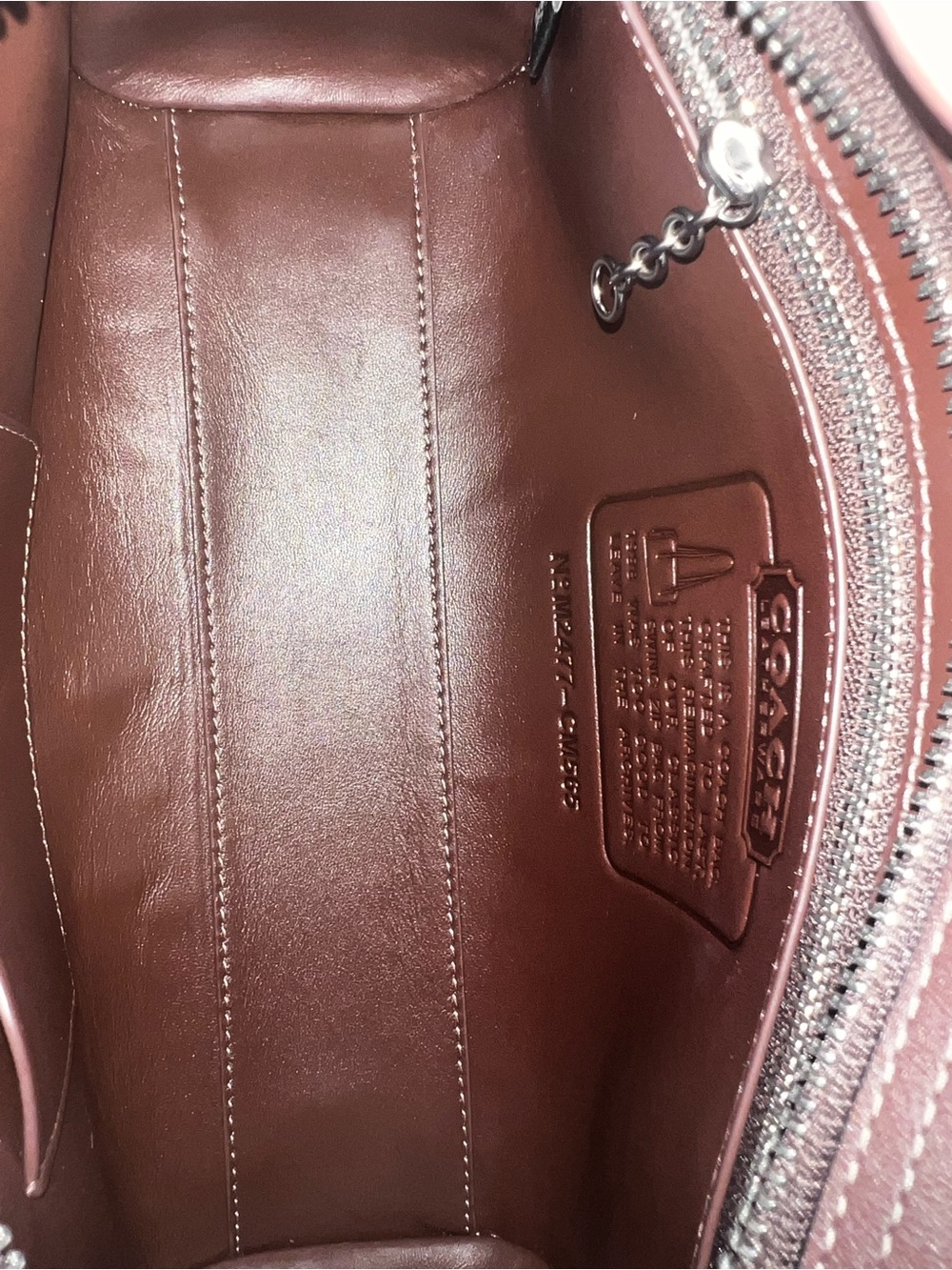Coach Zip Swing bag Maple - Picture 9 of 10